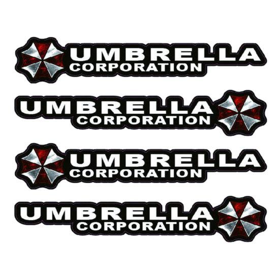 4 Stücke Reflektierende Auto Böse Regenschirm Aufkleber Resident Auto Brief Türgriff Aufkleber von Joom DACH