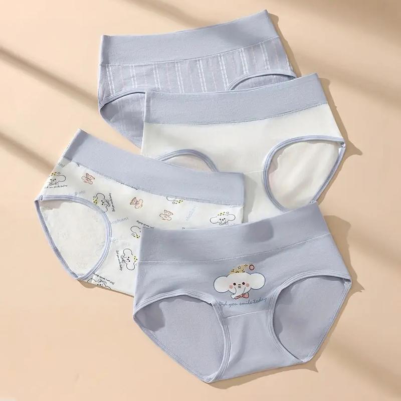 4 Teile/los Höschen Frauen Atmungsaktive Baumwolle Unterwäsche Weiche Slips Damen Unterhosen Plus Größe M-5XL XXL von Joom DACH