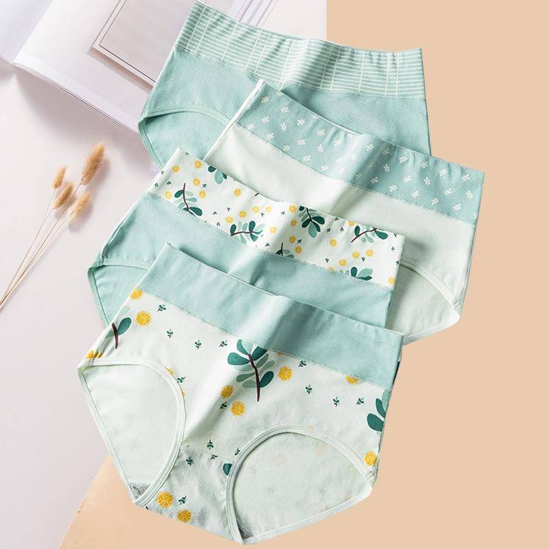 4 Teile/los Höschen Frauen Atmungsaktive Baumwolle Unterwäsche Weiche Slips Damen Unterhosen Plus Größe M-5XL XXXXL von Joom DACH