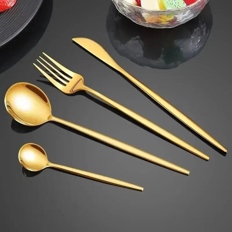 4 Teile/satz Goldene Silbrig Besteck Set Edelstahl Messer Gabel Löffel Besteck Set Festival Küche Geschirr Geschenk Geschirr 4 Teile/satz Goldene Silbrig Besteck Set Edelstahl Messer Gabel Löffel Besteck Set Festival Küche Geschirr Geschenk Geschirr von Joom DACH