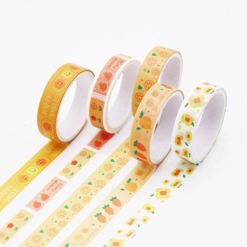 4 Teile/satz Retro Geometrie Washi Tape Set Tagebuch DIY Dekoration Student Aufkleber Koreanische Schreibwaren Bürobedarf Pfirsich von Joom DACH