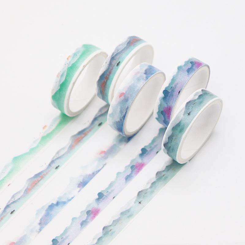 4 Teile/satz Retro Geometrie Washi Tape Set Tagebuch DIY Dekoration Student Aufkleber Koreanische Schreibwaren Bürobedarf Pfirsich von Joom DACH