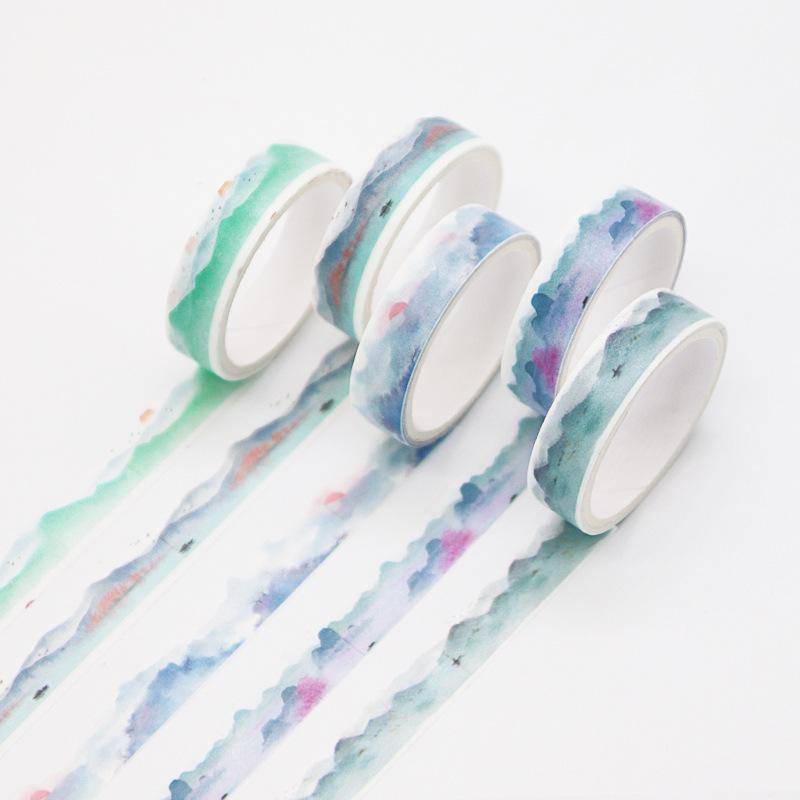 4 Teile/satz Retro Geometrie Washi Tape Set Tagebuch DIY Dekoration Student Aufkleber Koreanische Schreibwaren Bürobedarf Pfirsich von Joom DACH