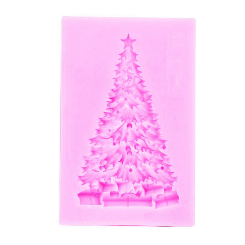 4 Weihnachtsschneemann-Schneeflocken-Weihnachtsbaumblätter-Silikonform für Fondant, Schokolade, Kuchen, Silikon-Backform von Joom DACH