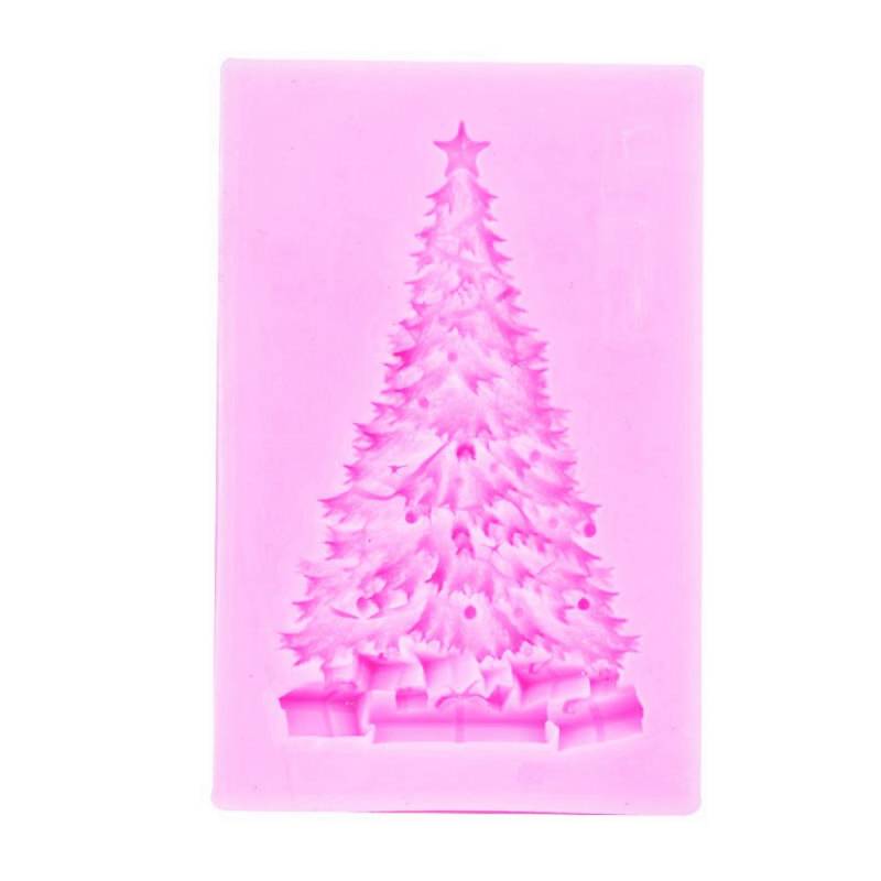 4 Weihnachtsschneemann-Schneeflocken-Weihnachtsbaumblätter-Silikonform für Fondant, Schokolade, Kuchen, Silikon-Backform von Joom DACH