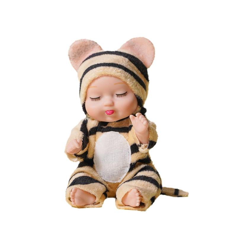 4 Zoll Babypuppen 6-teiliges Set Realistische Babypuppen Spielzeug mit süßer handgefertigter Puppenkleidung Für Kinder ab 3 Jahren One Size von Joom DACH