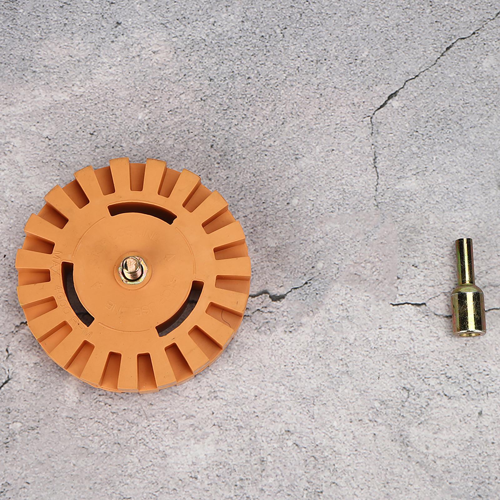 4 Zoll Gummi Radierrad Aufkleber Folie Kleber Entferner Pneumatisch Abziehbild Lackreiniger Scheibe 25mm Durchmesser von Joom DACH