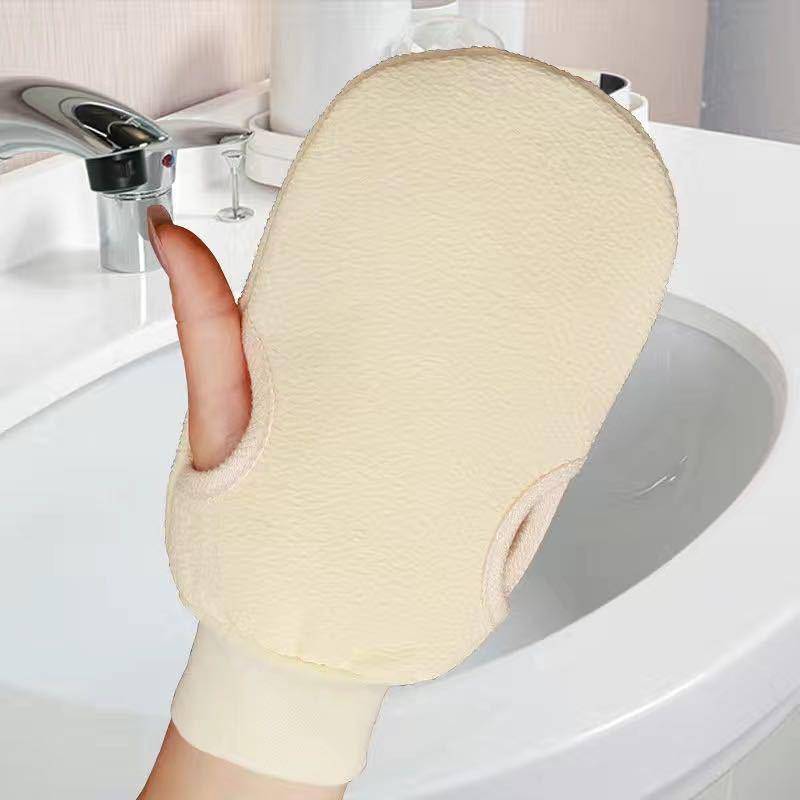 4 farben Bad Handtuch Körper Reinigung Peeling Peeling Peeling Abgestorbene Haut Anti Slip Handschuhe Weiche Bad Bürste Für Dusche SPA körper Massage hellgelb von Joom DACH