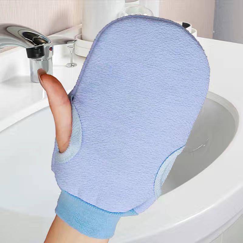 4 farben Bad Handtuch Körper Reinigung Peeling Peeling Peeling Abgestorbene Haut Anti Slip Handschuhe Weiche Bad Bürste Für Dusche SPA körper Massage vereinten nationen blaue von Joom DACH