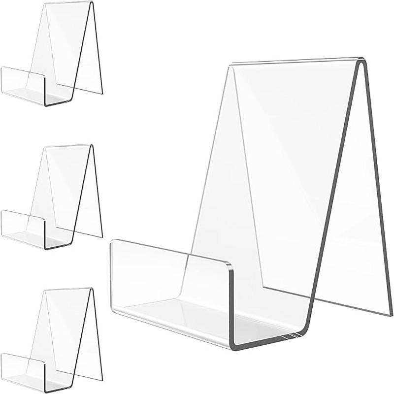 4 stücke Acryl Buch Stehen Buch Halter Für Display Klar Staffelei Stehen Für Display Display Halter Für Postkarte Aufkleber von Joom DACH