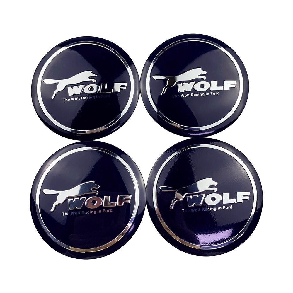 4 stücke Auto Styling Wolf Logo Rad Center Hub Cap Abdeckung Aufkleber für Ford Focus MK1 MK2 MK3 Focus ST RS Rad Auto Aufkleber Emblem blau von Joom DACH