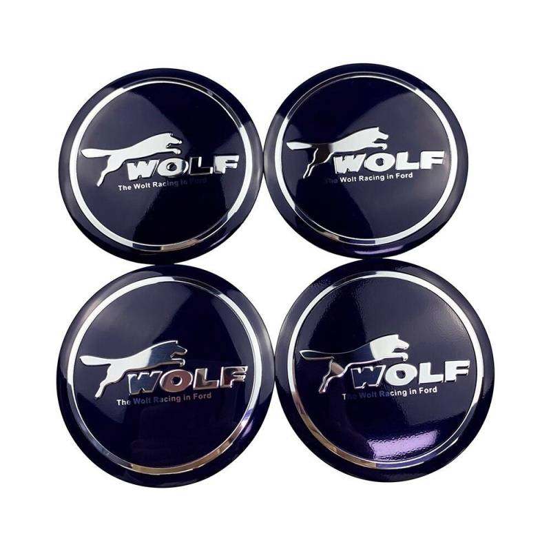4 stücke Auto Styling Wolf Logo Rad Center Hub Cap Abdeckung Aufkleber für Ford Focus MK1 MK2 MK3 Focus ST RS Rad Auto Aufkleber Emblem blau von Joom DACH