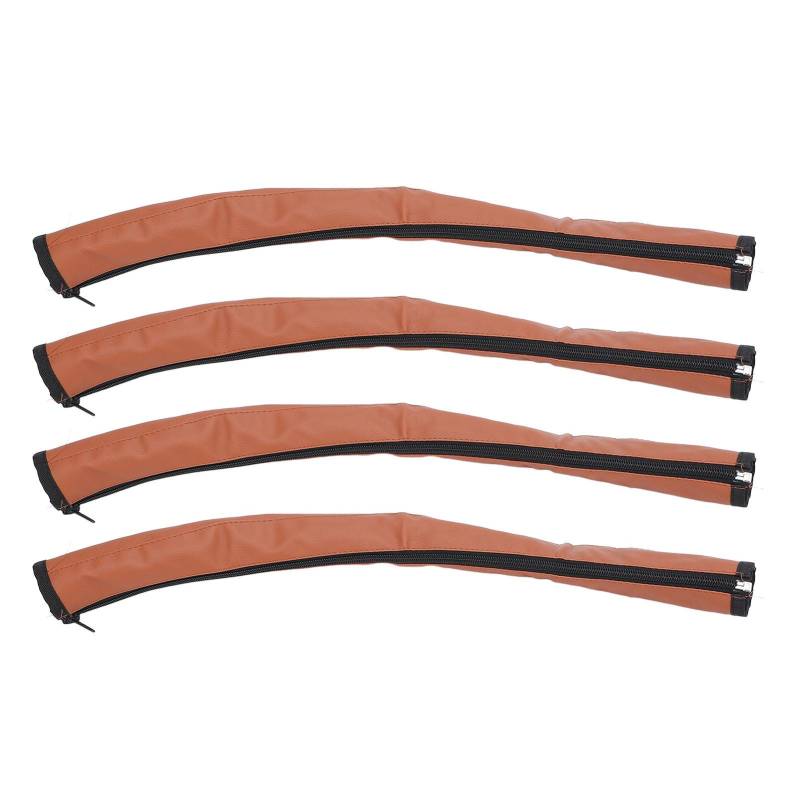 4 stücke Kinderwagen Griff Abdeckung PU Leder Waschbar Universal Baby Pram Griff Sleeve Schutz braun von Joom DACH