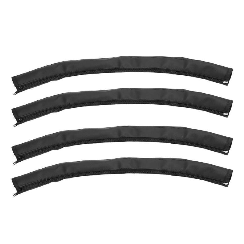 4 stücke Kinderwagen Griff Abdeckung PU Leder Waschbar Universal Baby Pram Griff Sleeve Schutz schwarz von Joom DACH