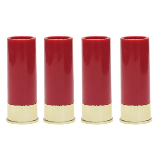 4-teiliges 12-Gauge-Schnapsgläser-Set aus lebensmittelechtem Kunststoff, Schnapsglas, Becher, Jagd-Themen-Weingläser-Set rot von Joom DACH