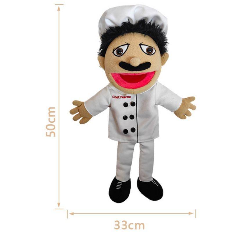 40–60 cm große Handpuppe „Jeffy Boy“, Plüschspielzeug, abnehmbar, weiche Puppe für Kinder, Talkshow, Party-Requisiten, Puppe, Stoffpuppe für Kinder, Geschenk von Joom DACH