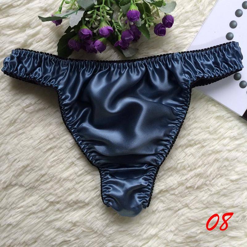 40 Farben Höschen Damen/Herren Unterwäsche Seide Rüschen Slips Dessous Knickers Kawaii Satin 2XL von Joom DACH