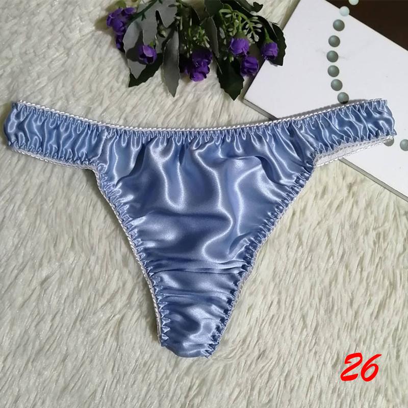 40 Farben Höschen Damen/Herren Unterwäsche Seide Rüschen Slips Dessous Knickers Kawaii Satin 2XL von Joom DACH