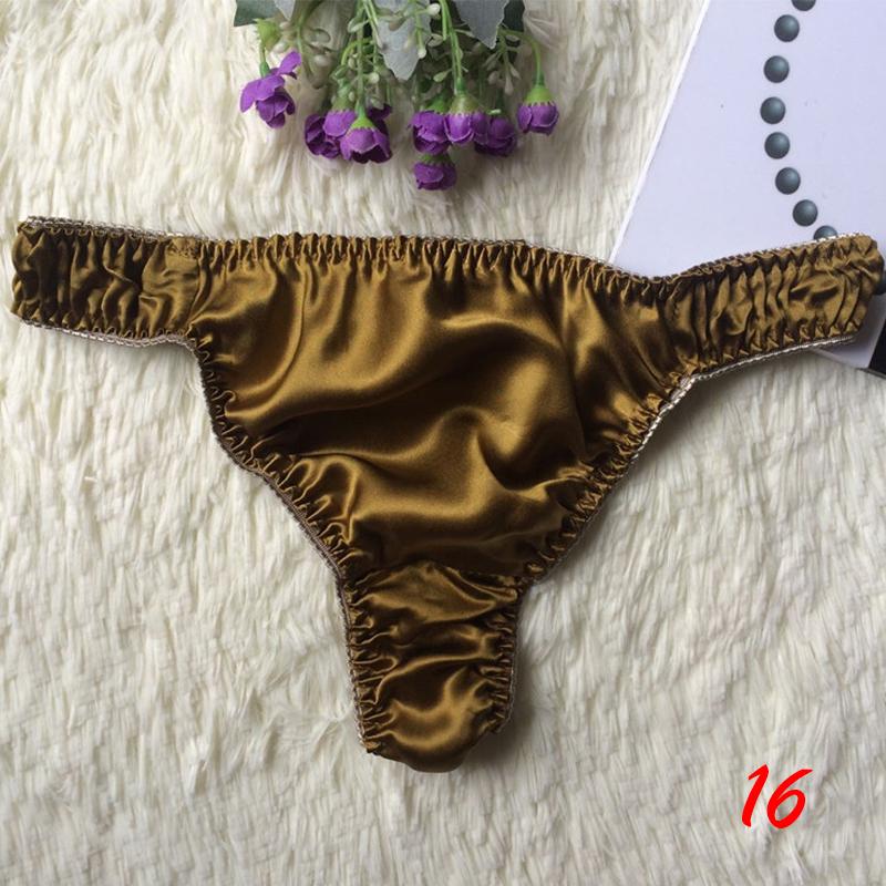 40 Farben Höschen Damen/Herren Unterwäsche Seide Rüschen Slips Dessous Knickers Kawaii Satin L von Joom DACH