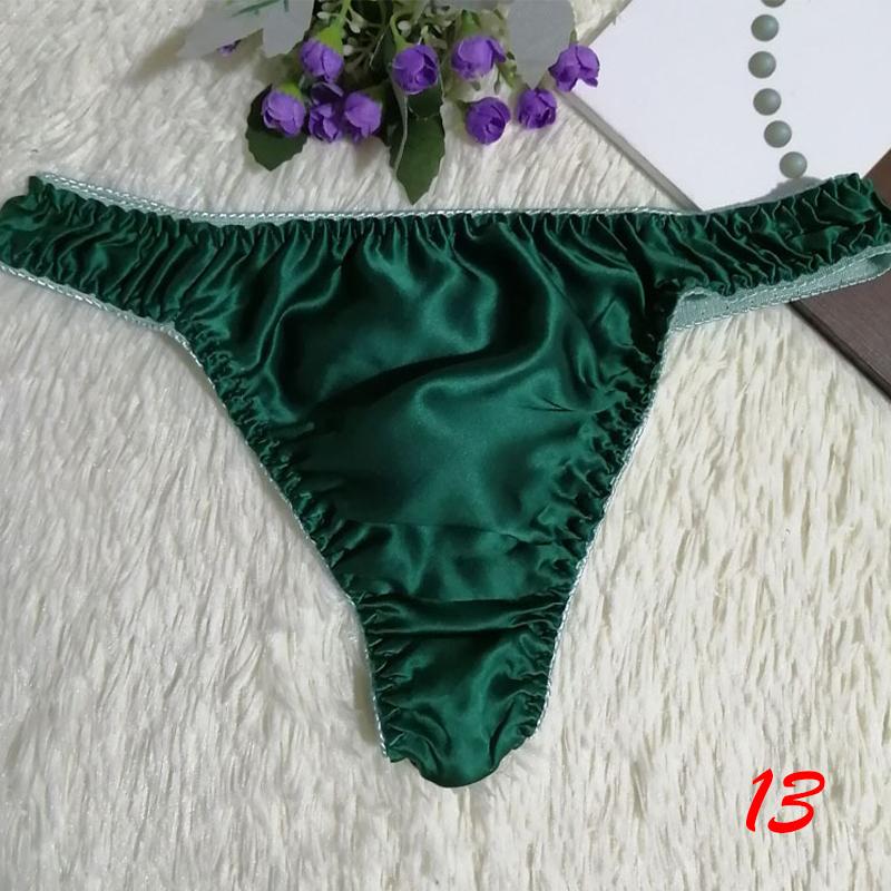 40 Farben Höschen Damen/Herren Unterwäsche Seide Rüschen Slips Dessous Knickers Kawaii Satin XL von Joom DACH