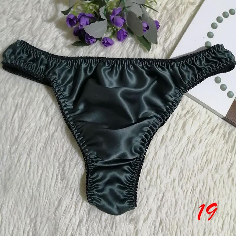 40 Farben Höschen Damen/Herren Unterwäsche Seide Rüschen Slips Dessous Knickers Kawaii Satin XL von Joom DACH
