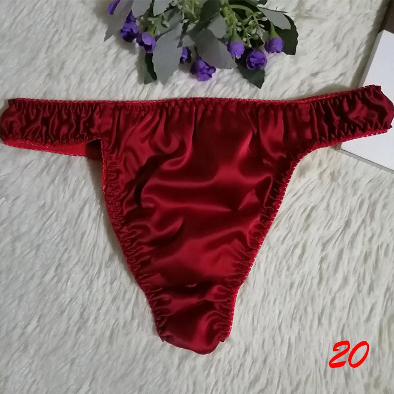 40 Farben Höschen Damen/Herren Unterwäsche Seide Rüschen Slips Dessous Knickers Kawaii Satin XL von Joom DACH