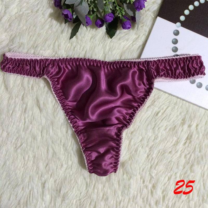 40 Farben Höschen Damen/Herren Unterwäsche Seide Rüschen Slips Dessous Knickers Kawaii Satin XL von Joom DACH