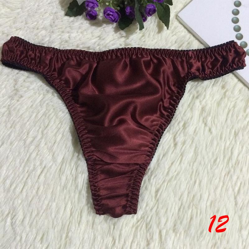 40 Farben Höschen Damen/Herren Unterwäsche Seide Rüschen Slips Dessous Knickers Kawaii Satin XL von Joom DACH