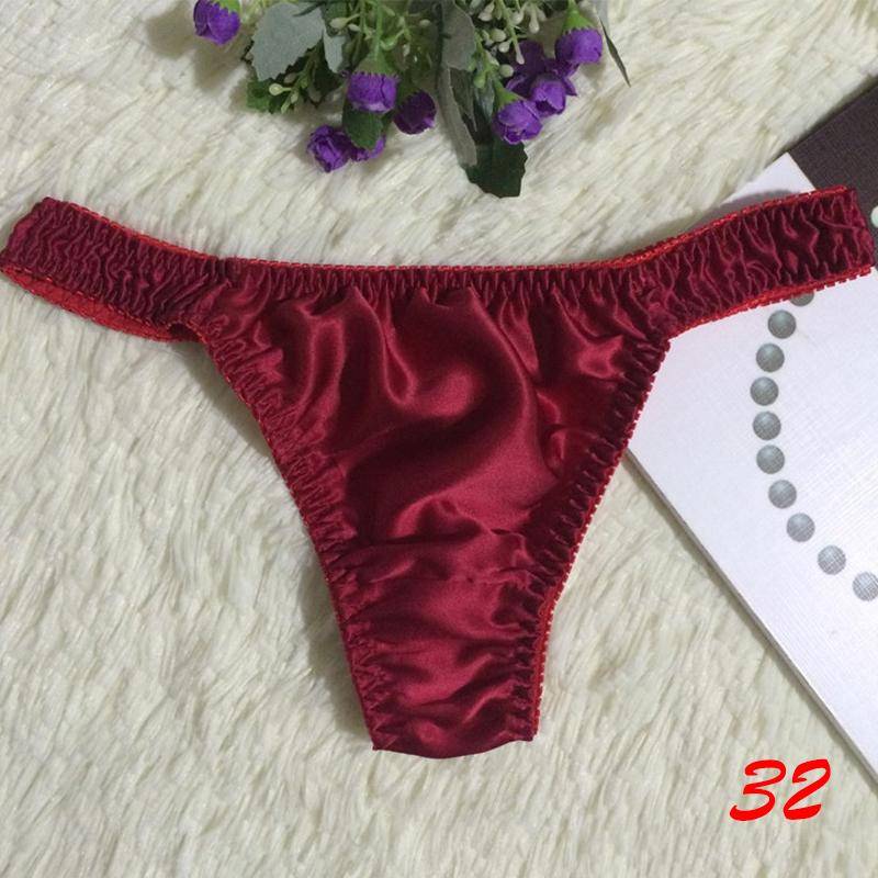 40 Farben Höschen Damen/Herren Unterwäsche Seide Rüschen Slips Dessous Knickers Kawaii Satin XL von Joom DACH