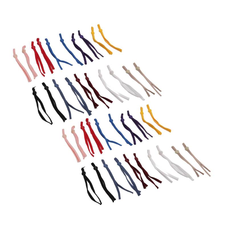 40 STÜCKE Maske Gummibänder Hochdichtes Geflecht DIY Produktion Maske Elastische Kordel mit Verstellbarer Schnalle von Joom DACH