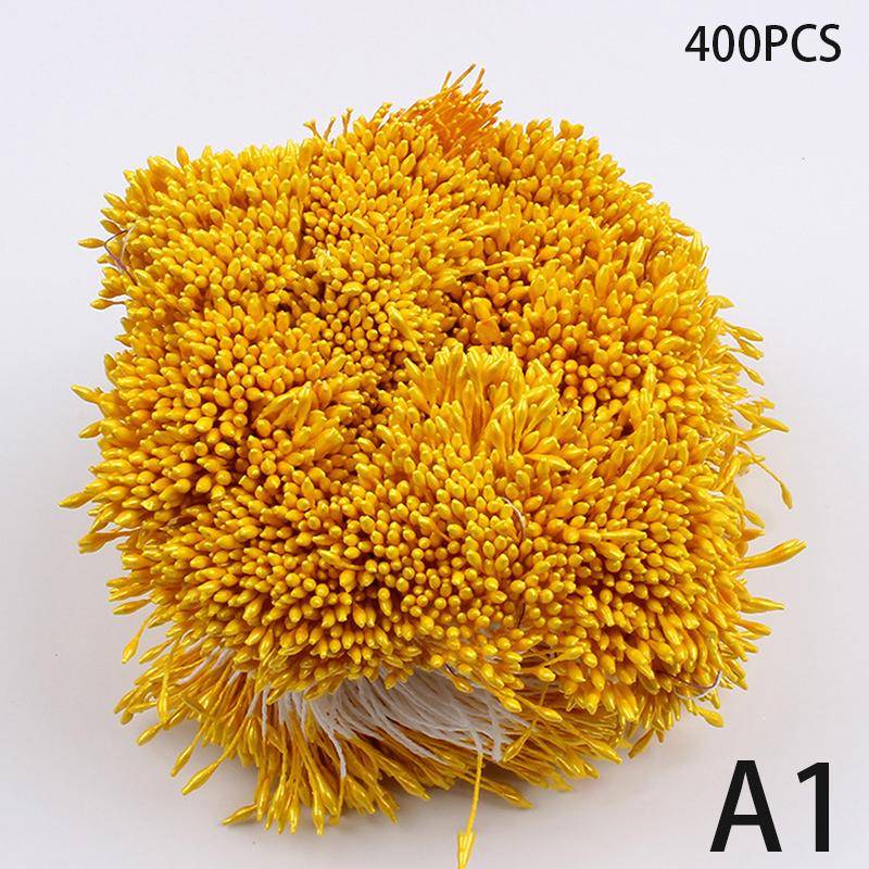 400Pcs Mini Blume Staubblatt Künstliche Perle Stempel Doppel Köpfe Diy Blumen Handwerk Für Hochzeit Decor Hand Scrapbooking A1 von Joom DACH