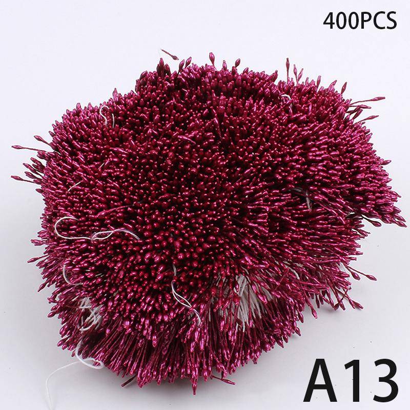 400Pcs Mini Blume Staubblatt Künstliche Perle Stempel Doppel Köpfe Diy Blumen Handwerk Für Hochzeit Decor Hand Scrapbooking A13 von Joom DACH