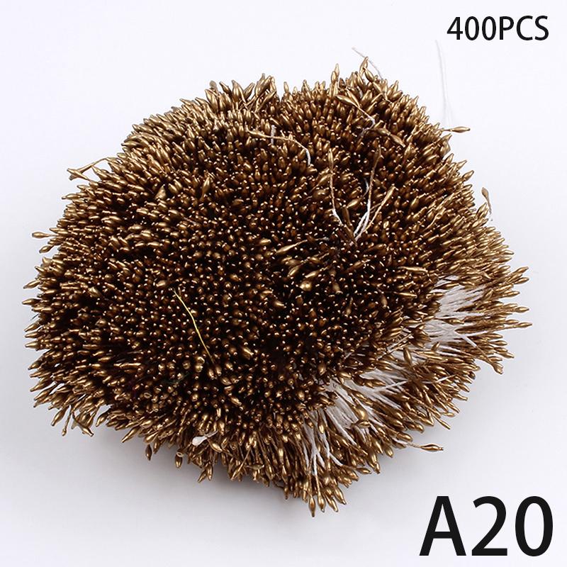 400Pcs Mini Blume Staubblatt Künstliche Perle Stempel Doppel Köpfe Diy Blumen Handwerk Für Hochzeit Decor Hand Scrapbooking A20 von Joom DACH