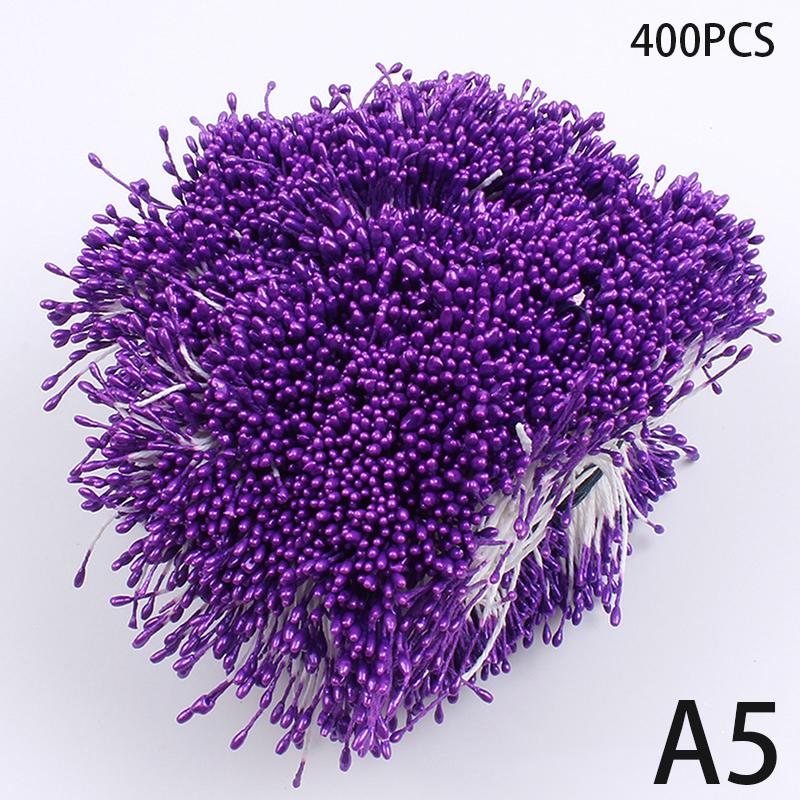 400Pcs Mini Blume Staubblatt Künstliche Perle Stempel Doppel Köpfe Diy Blumen Handwerk Für Hochzeit Decor Hand Scrapbooking A5 von Joom DACH