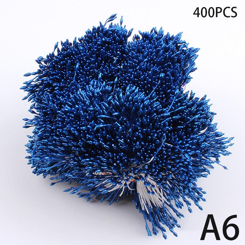400Pcs Mini Blume Staubblatt Künstliche Perle Stempel Doppel Köpfe Diy Blumen Handwerk Für Hochzeit Decor Hand Scrapbooking A6 von Joom DACH