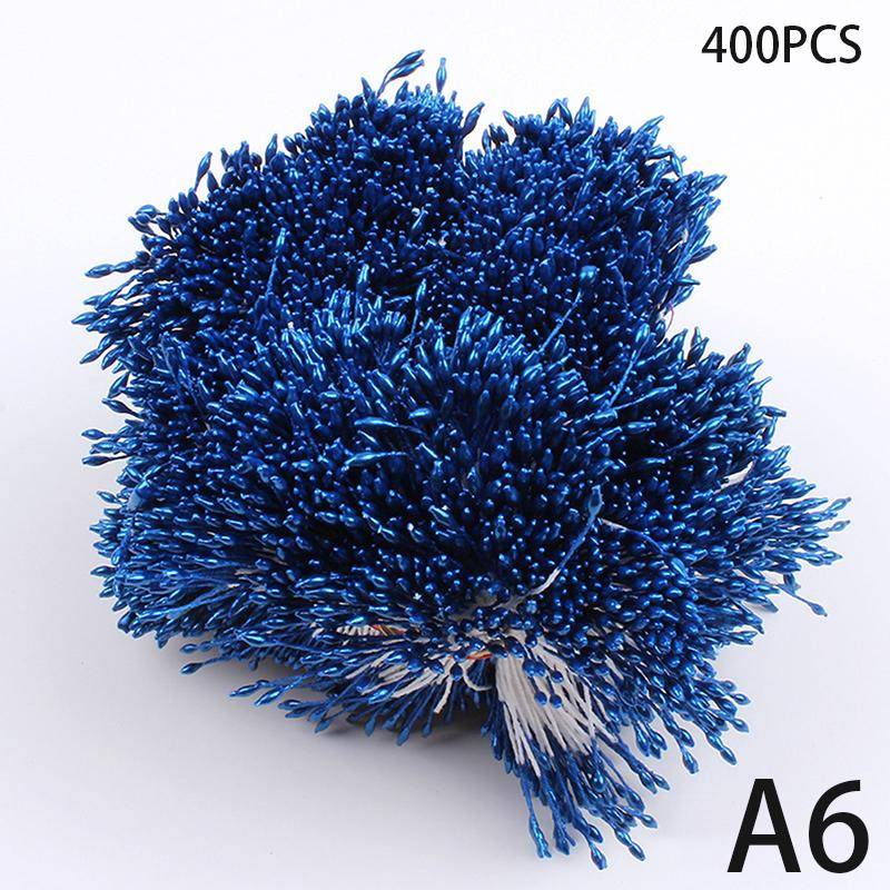 400Pcs Mini Blume Staubblatt Künstliche Perle Stempel Doppel Köpfe Diy Blumen Handwerk Für Hochzeit Decor Hand Scrapbooking A6 von Joom DACH