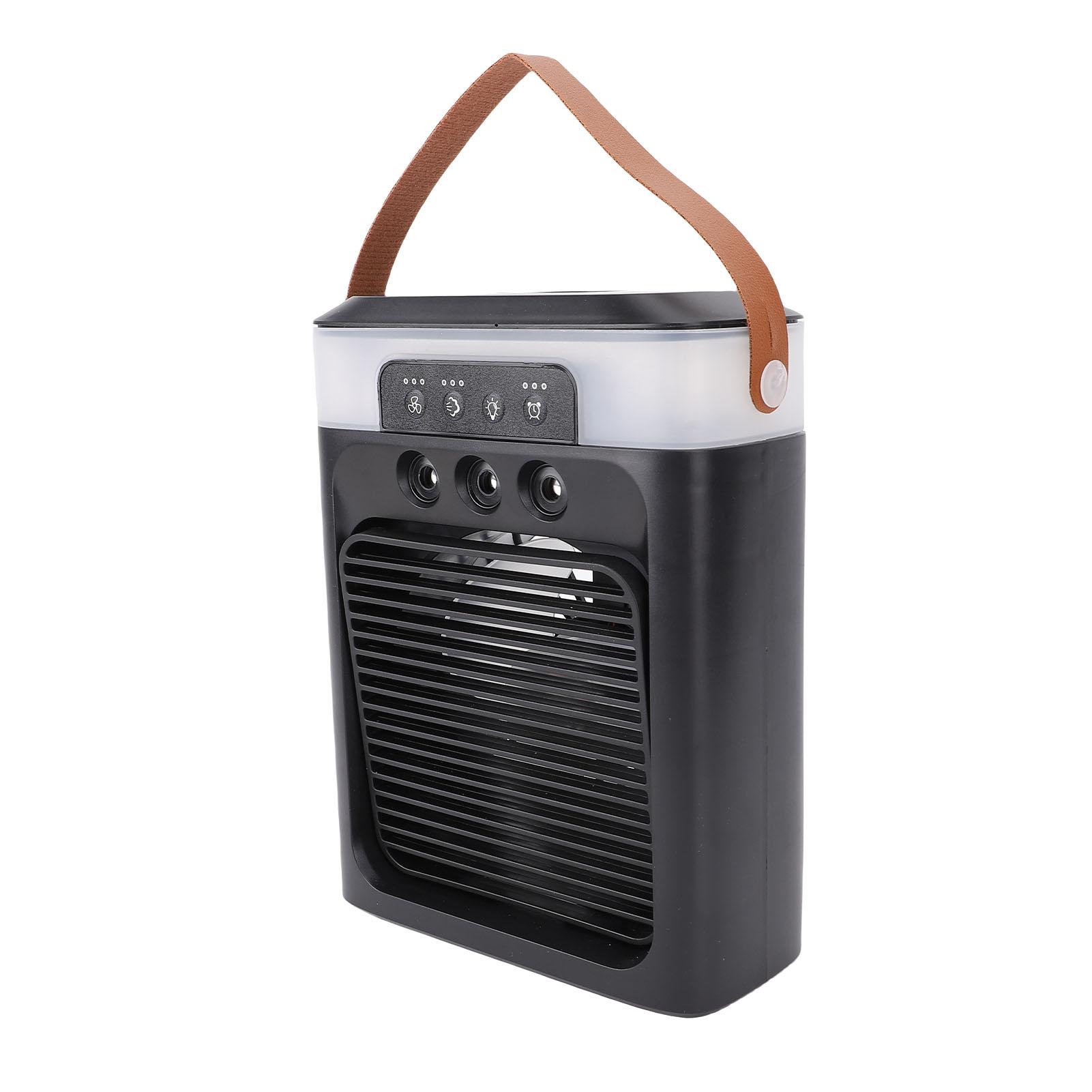 400ml Wassertank Kühlventilator 3 Löcher Befeuchtung USB Wiederaufladbar Nachtlicht 3 in 1 Klein Desktop von Joom DACH