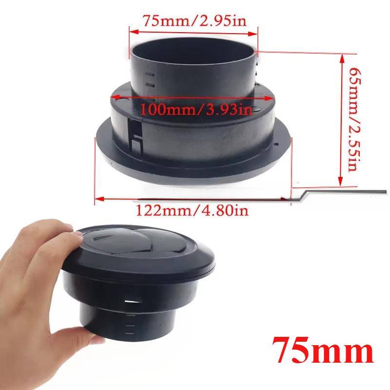 42mm/60mm/75mm/90mm Air Vent Ducting TYL Stück Ellenbogen Rohr Für Webasto Diesel parkplatz Heizung Outlet Auspuff Stecker Joiner 75mm Type G von Joom DACH