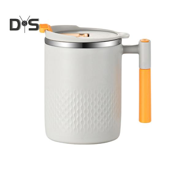 450 ml praktischer Kaffeebecher mit glatter Oberfläche, ausgezeichneter Kaffeewasserbecher mit Deckel 450ML licht grau von Joom DACH