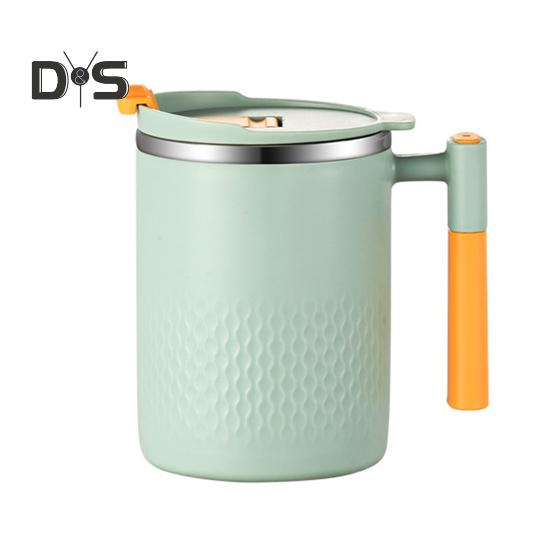 450 ml praktischer Kaffeebecher mit glatter Oberfläche, ausgezeichneter Kaffeewasserbecher mit Deckel 450ML hellgrüne von Joom DACH