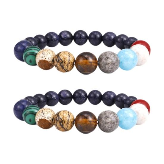 45293 Pcs Guardian Ethnic Style Universum Galaktische Acht Planeten Sonnensystem Perlen Gummiband 2pcs von Joom DACH