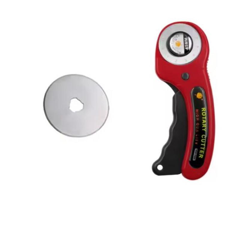 45mm Patchwork Rollmesser Stoffschneidemesser Lederschneider Papier Stoff Bastelstoffe Rollschneider DIY Nähzubehör Pack of 1 rot von Joom DACH