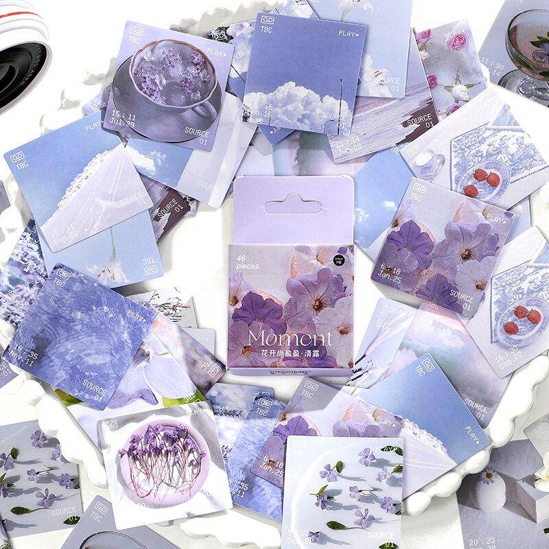 46 Teile/schachtel Blühende Blume Dekorative Schreibwaren Planer Aufkleber Scrapbooking DIY Tagebuch Album Notebook Stick Label von Joom DACH