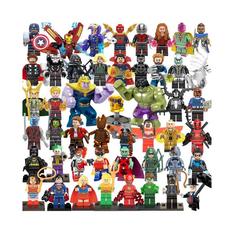 48 Stück Marvel Avengers Superhelden Mini Figuren DC Baustein Set Passend für Lego von Joom DACH