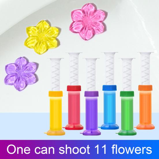 48 ml 11 Count Toilettengel 6 Düfte Fleck Geruchsentfernung Lufterfrischer Blumenform Toilettenschüsselreiniger Stempel Badezimmerzubehör Cherry Blossom von Joom DACH