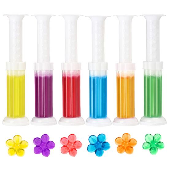 48 ml 11 Count Toilettengel 6 Düfte Fleck Geruchsentfernung Lufterfrischer Blumenform Toilettenschüsselreiniger Stempel Badezimmerzubehör Rose von Joom DACH