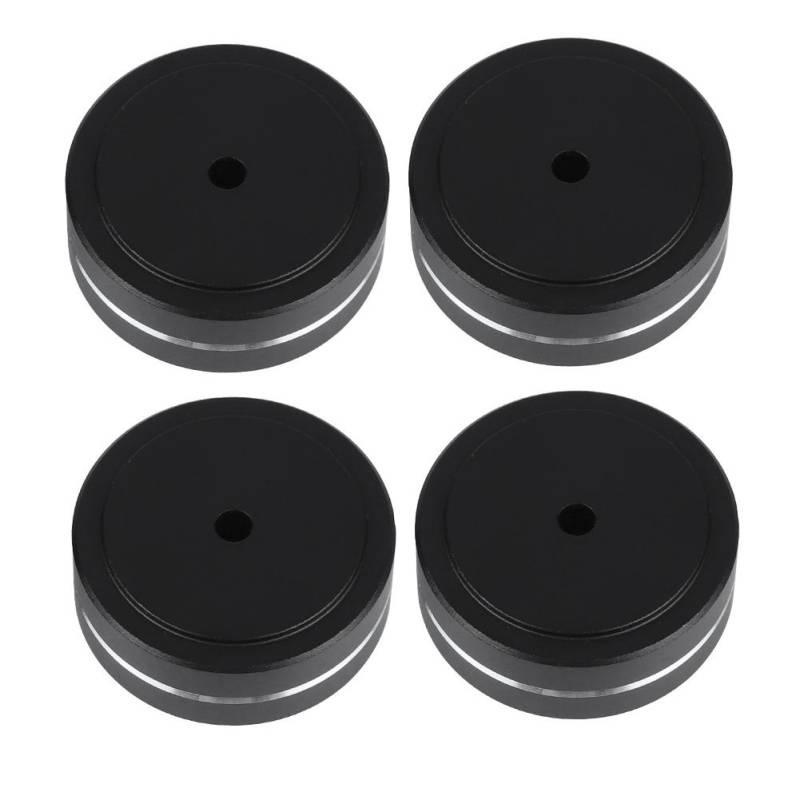 4CPS 40*15mm Verstärker Füße Stoßdämpfer Langlebig Aluminium Legierung Verstärker Pads Füße Schwarz von Joom DACH