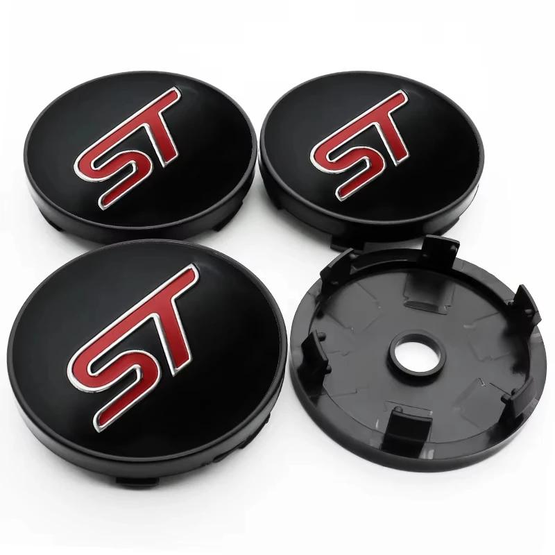 4Pcs 60mm Auto ST Emblem Rad Center Hub Cap Aufkleber Rad Center Hub Abdeckung für FORD 60mm Wheel Center Hub Cap Black von Joom DACH