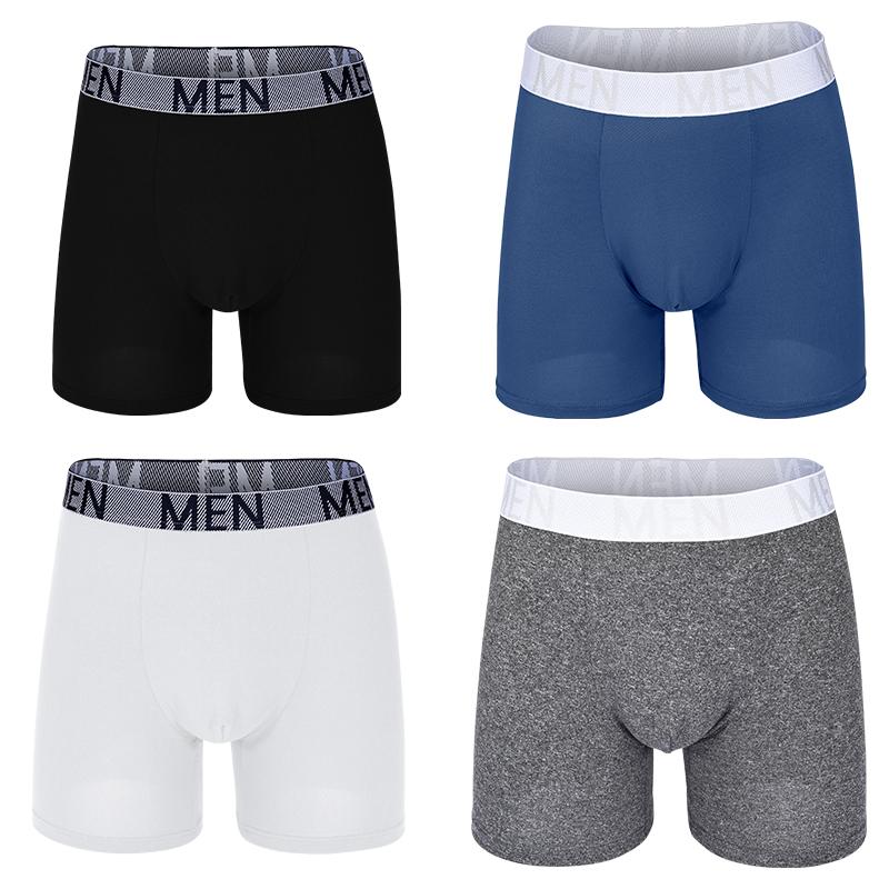 4 Stück Herren Slips Baumwolle Herren Unterwäsche Boxershorts Atmungsaktiv Herren Boxer Bedruckte Unterhosen Bequeme Shorts Herren Unterwäsche S-XXL M&Set von Joom DACH