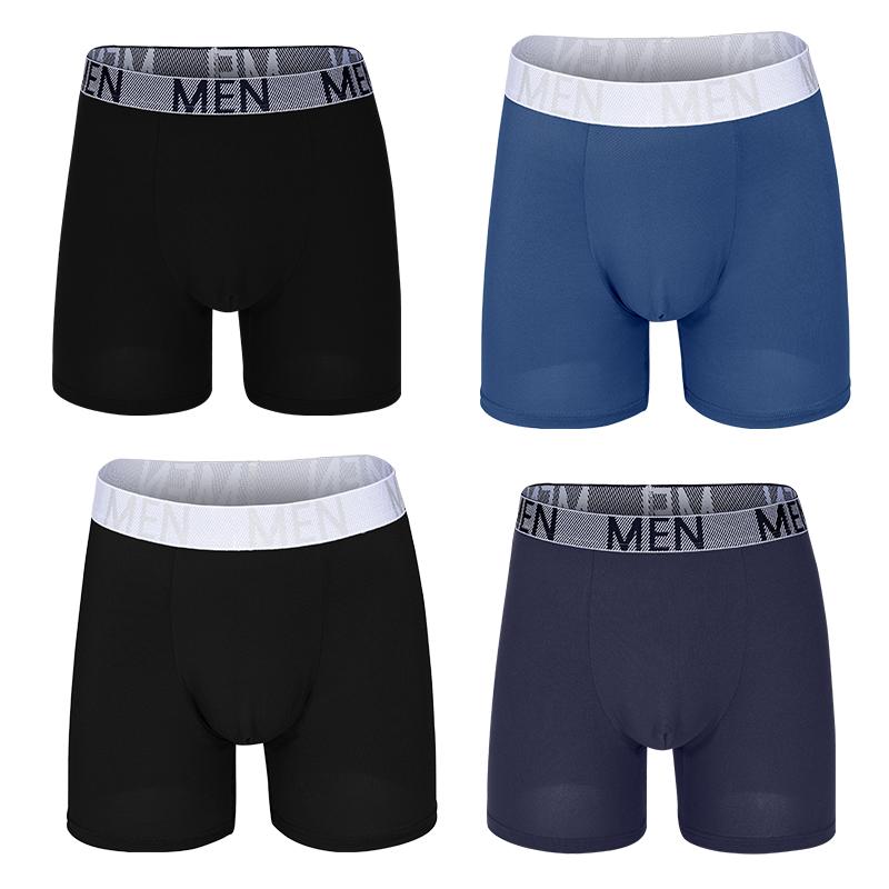 4 Stück Herren Slips Baumwolle Herren Unterwäsche Boxershorts Atmungsaktiv Herren Boxer Bedruckte Unterhosen Bequeme Shorts Herren Unterwäsche S-XXL M&Set von Joom DACH